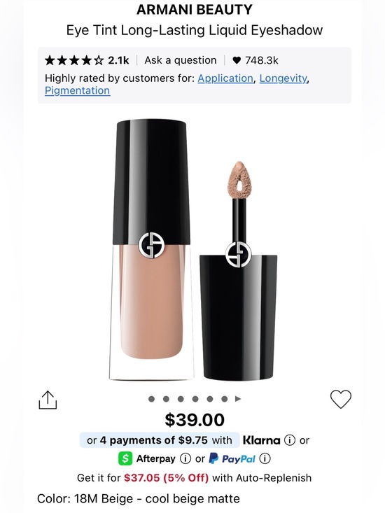 armani eyeshadow tobacco these are so pretty @armanibeauty , new eye tint shadesSparkle, Tobacco, Sakura , #pr #armanibeauty #armanieyetint #liquideyeshadow #swatches expressive look Buy Armani Beauty Brown 68S